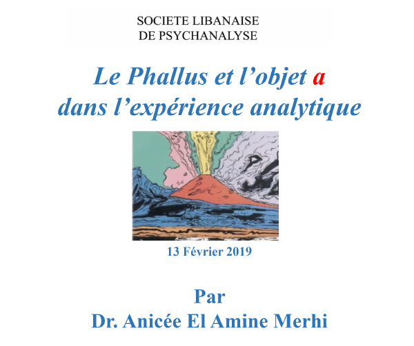 Le Phallus et l'objet a dans l'experience analytique